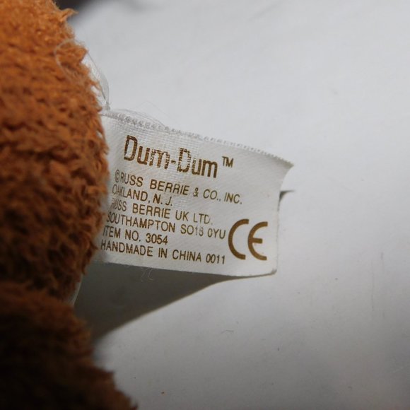 Russ Berrie Luv Pets DUM DUM Donkey Horse Pony 8" Bean Bag Plush Chamois Feel - Picture 4 of 4